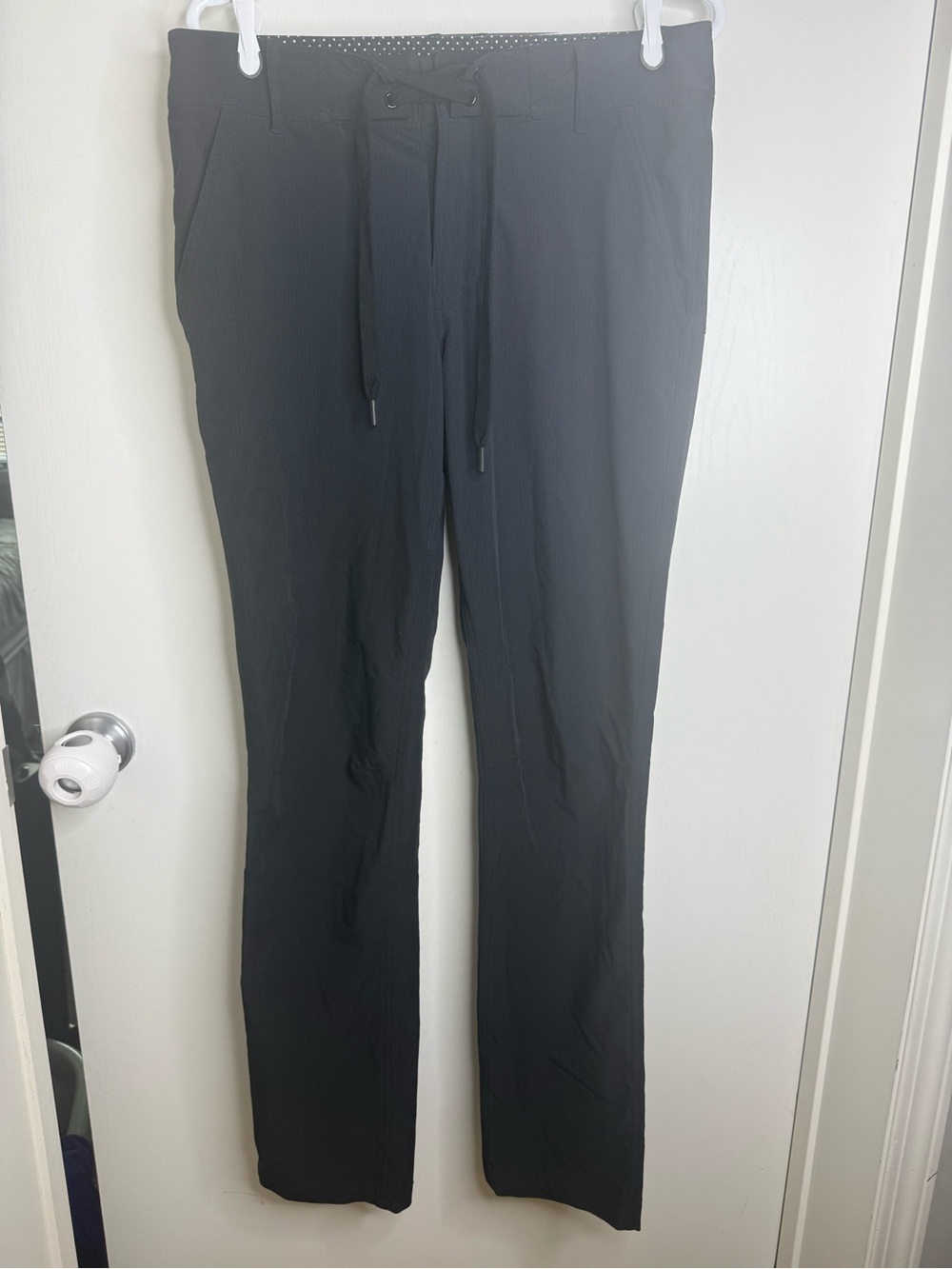 Men's Lululemon Black Drawstring & Snap Closure Pants Size 34
